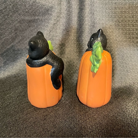 Vintage 1994 Loomco halloween figurines. Cats in pumpkins - Picture 5 of 9